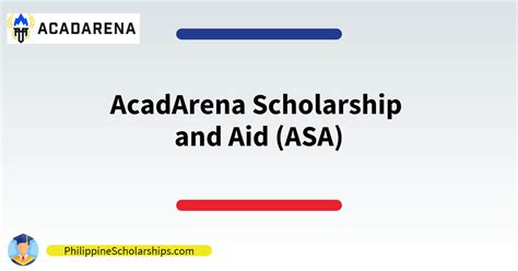 ASA Philippines Scholarship Program.